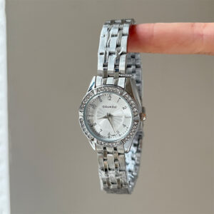 Reloj de mujer Escarcha en plata con bisel de cristales — NEXO SV El Salvador